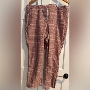 Lane Bryant Plaid Ankle Pants